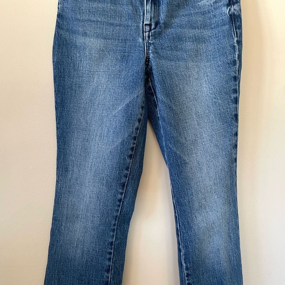 Free People Blank NYC The Hoyt High Rise Mini Flare Lace Up Jeans Size 26 - Picture 8 of 15
